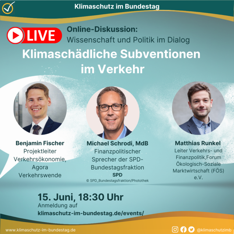 Klimaschutz im Bundestag 9 – Klimaschädliche Subventionen im Verkehr ...